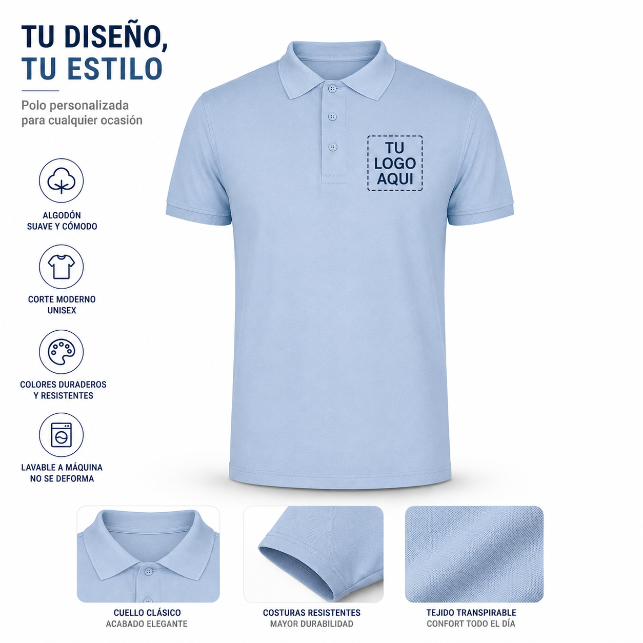 Polo Manga Corta - PERSONALIZADO
